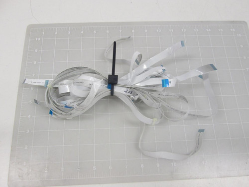 LOT OF 11 ORBOTECH TRION-2340 HD 2896 80C VW-I INSPECTION TABLE FLEXIBLE FLAT CABLES T63059 LOT OF 11 ORBOTECH TRION-2340 HD 2896 80C VW-I INSPECTION TABLE FLEXIBLE FLAT CABLES T63059