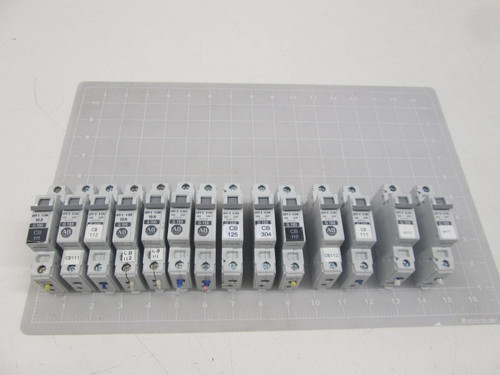 LOT OF 12 ALLEN BRADLEY 1492-CB1 10 AMP CIRCUIT BREAKER T64368