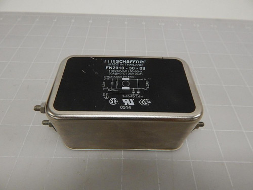 SCHAFFNER FN2010-30-08 EMI POWER LINE FILTER T63090