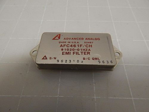 ADVANCED ANALOG AFC461F/CH 91020-01 EMI FILTER T63120
