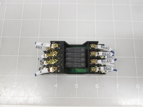 FUJI RS4N-DE DC24V 4-POLE SOCKET W/ RELAYS T67719