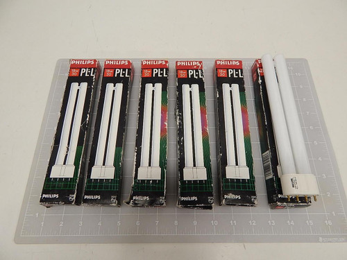 LOT OF 6 PHILIPS PL-L 4-PIN BULBS