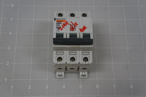 MERLIN GERIN C60H C25 CIRCUIT BREAKER T69307 MERLIN GERIN C60H C25 CIRCUIT BREAKER T69307