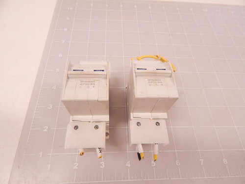 LOT OF 2 MITSUBISHI CP30-BA CIRCUIT PROTECTOR T70677