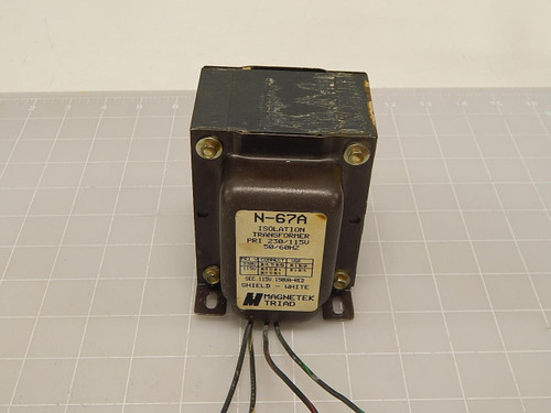 MAGNETEK TRIAD N-67A ISOLATION TRANSFORMER T71392