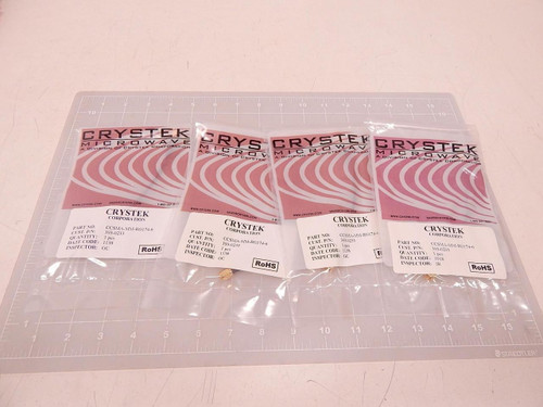 LOT OF 4 CRYSTEK CCSMA-MM-RG174-6 COAX CABLE T73610