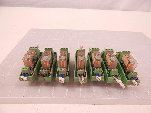 LOT OF 4 PHOENIX CONTACT UMK-22-REL24/21-21 5542754 RELAY MODULE T71556