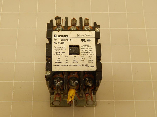 FURNAS 42BF35AJ 61430 CONTACTOR T72081