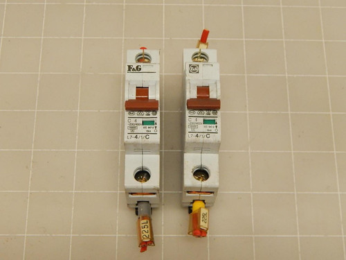 LOT OF 2 F&G L7-4/1/C CIRCUIT BREAKERS T72251