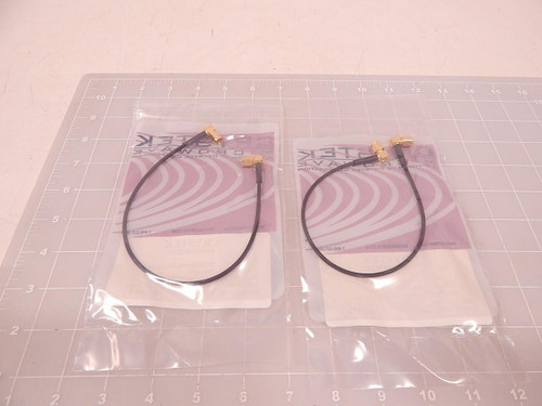 LOT OF 2 CRYSTEK CCSMA2-MM-RG174-12 CONNECTOR CABLE T73582