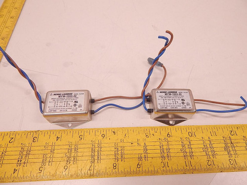 LOT OF 2 NEMIC LAMBDA MYW-1203-22 NOISE FILTERS T75264