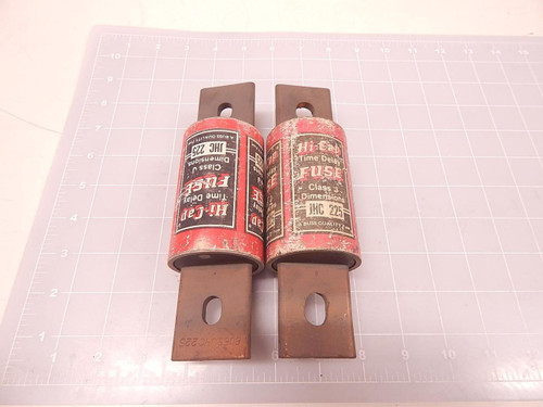 LOT OF 2 BUSS JHC 225 TIME DELAY FUSES T75459