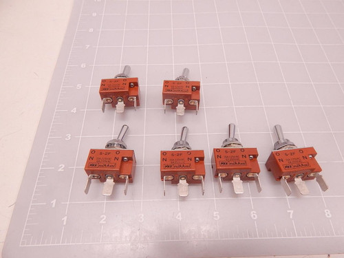 LOT OF 6 NIKKAI S-2F TOGGLE SWITCHES T75907