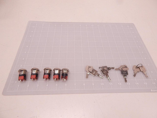 LOT OF 5 C&K IGNITION SWITCHES T75928