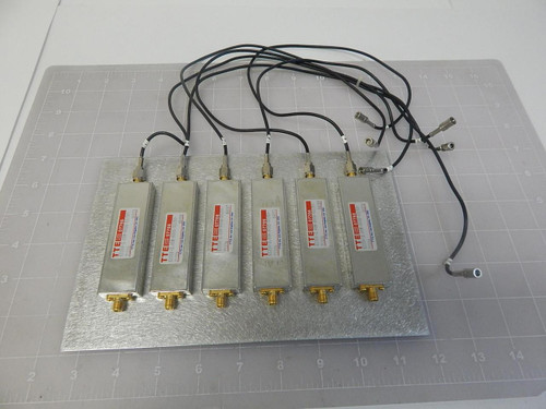 LOT OF 6 TTE K3354-2.45M-800K-50/50-7133A 07766 HIGH PASS FILTER ASSEMBLY T64579