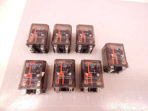 LOT OF 7 NTE ELECTRONICS R10-11D10-12 RELAY T72209