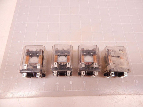 LOT OF 4 POTTER & BRUMFIELD KUP-11D15-12 SOCKET RELAY T72210