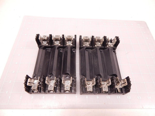 LOT OF 2 BUSS 600V-30 430P FUSE HOLDER T77668