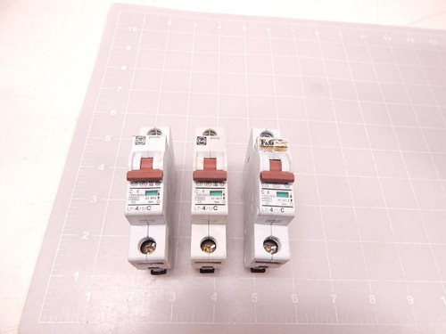 LOT OF 3 F&G L7-4/1/C CIRCUIT BREAKERS T77744