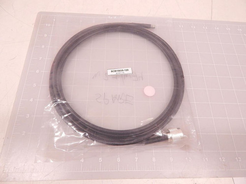 SCB15835-120 80107-110 SMA MALE TO N MALE CABLE LMR-240 COAX 120" T74016 SCB15835-120 80107-110 SMA MALE TO N MALE CABLE LMR-240 COAX 120" T74016