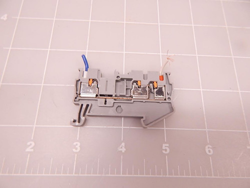 LOT OF 28 PHOENIX CONTACT PT 25-TWIN PUSH-IN THREE WIRE TERMINALS SCREW CLAMP TERMINATION T82175