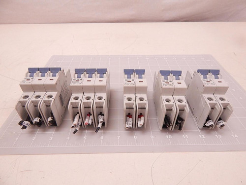 LOT OF 12 ALLEN BRADLEY AB-5329 AB-5328 1489-A3C400 MIXED CIRCUIT BREAKERS T82176
