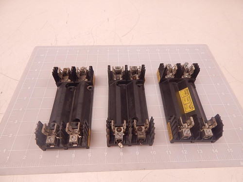 LOT OF 3 BUSS H60030-2C R60030-2CR FUSE HOLDERS T83026
