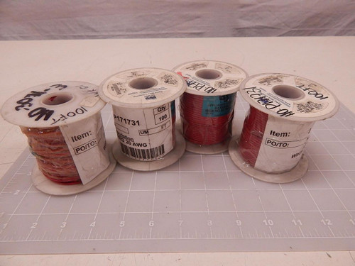 400 FT AEROTECH HO-3071-3 WIRE 22 AWG RED T83671