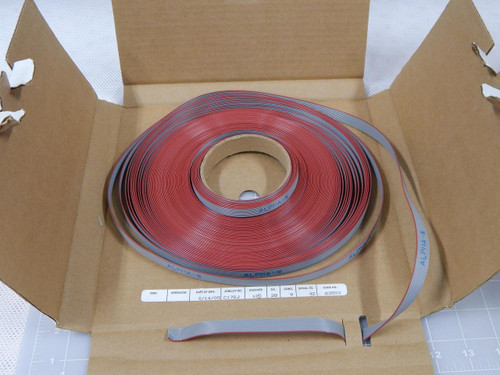 LOT OF 400 FT HO-RIBBON3580/9 RIBBON WIRE 9 CONDUCTORS 28 AWG (7/35) TC 300 V 105 ºC .010 (.25 MM) PVC INS. AWM STYLE 2551 VW-1 T83781