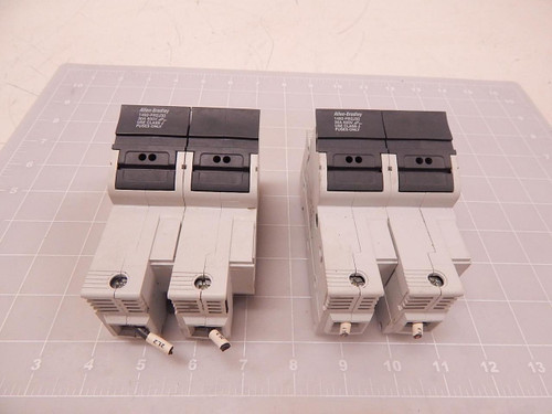 LOT OF 2 ALLEN-BRADLEY 1492-FB2J30 FUSE HOLDER T83142