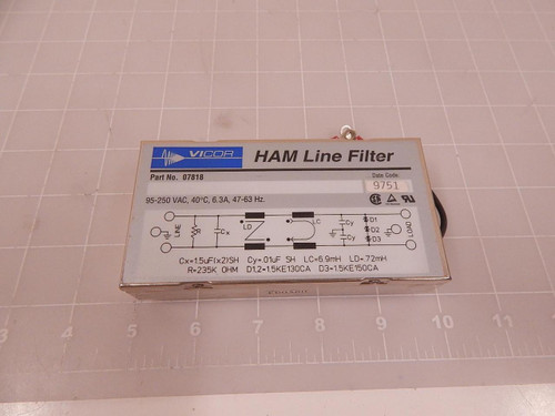 VICOR 07818 E60380 HAM LINE FILTER T85304