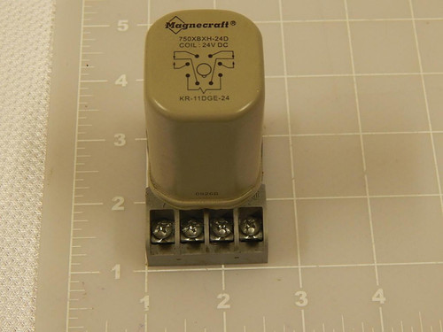 MAGNECRAFT 750XBXH-24D. KR-11DGE-24 RELAY W/ SOCKET T85546 MAGNECRAFT 750XBXH-24D. KR-11DGE-24 RELAY W/ SOCKET T85546