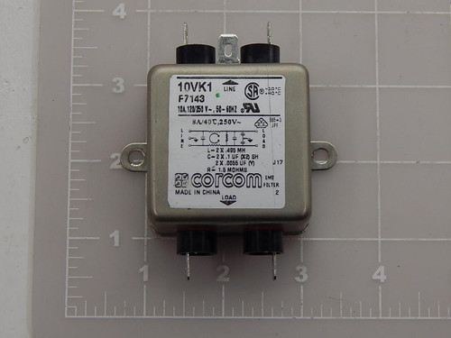 CORCOM 10VK1 F7143 EMI LINE FILTER T88081