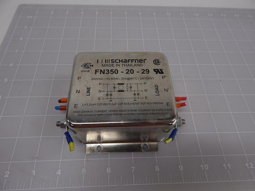 Schaffner FN350-20-29 Power Line Filter T89953 For Sale
