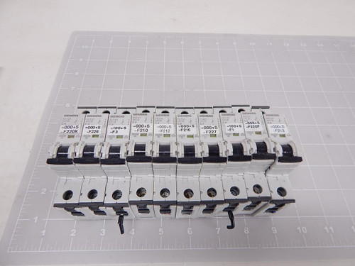 LOT OF 10 SIEMENS 5SY4104-7 CIRCUIT BREAKER T92023