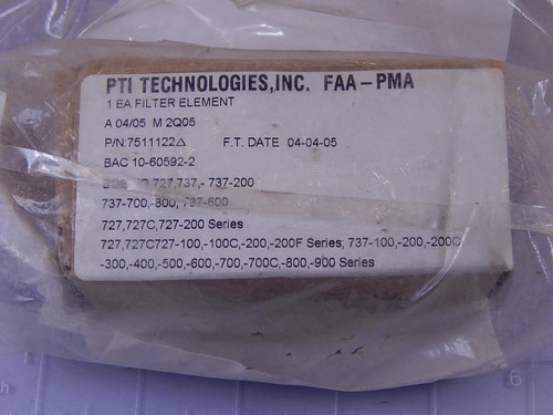 PTI Technologies A 04/05 M 2Q05, 7511122, BAC 10-60592 Filter Element T96231 For Sale