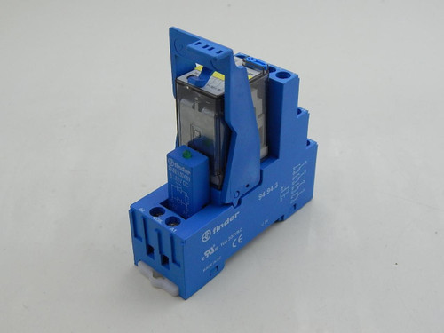 Lot of 3 Finder 94.94.3, 99.80.9.024.99, 55.34.9.024.0040 Relays W/ Din Rail Mount Sockets T92526 For Sale