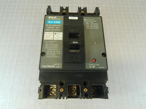 Fuji Electric BU-ESB 40 Amp Circuit Breaker T100180 For Sale