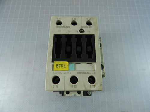 Siemens 3RT1034-1A Contactor T100364 For Sale