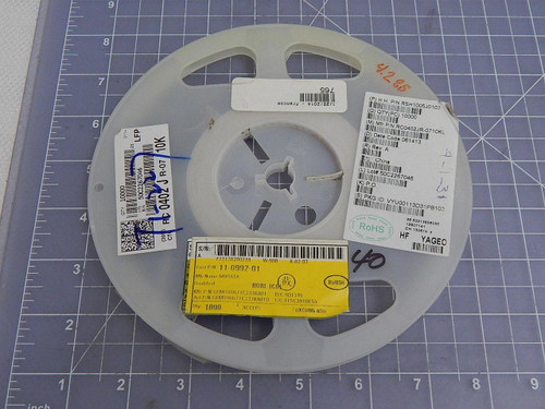 Lot of 700 Yageo RSH1005J0103, RC0402JR-0710KL Thick Film Resistors - SMD 10K OHM 5% T100656 For Sale