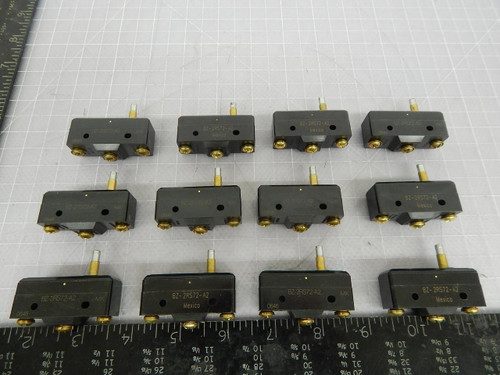 Lot of 12 Honeywell BZ-2RS72-A2 Basic / Snap Action Switches Large Basics Z PLUNG LOC T103097 For Sale