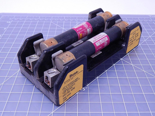 Bussmann H60030-2C, 1B0031 Fuses w/ Holder T105588 For Sale
