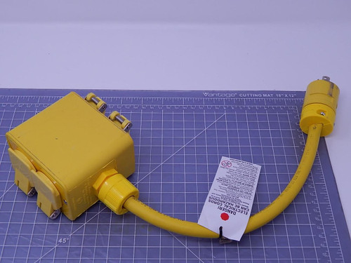 Woodhead 1301370138 Industrial Weatherproof Wet Location 4 Multiple Outlet Box T105468 For Sale