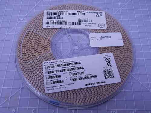 Lot of 2000 AVX TAJB106K016RNJ Tantalum Capacitors - Solid SMD 16 Volts 10 uF 10 % T108808 For Sale