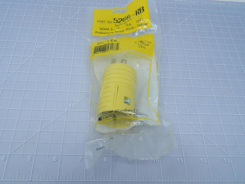 Woodhead 5266-RB Safeway Plug 2p 15a 125vac NEMA 5-15 T107632 For Sale