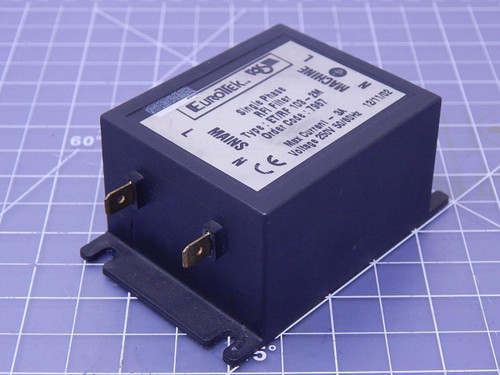 EuroTek ET/RF 103-2M Single Phase RFI Filter T108882 For Sale