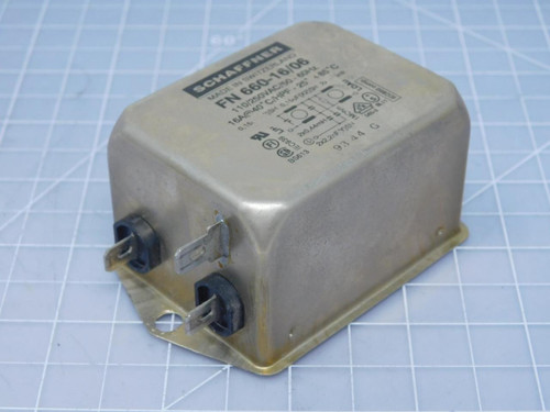 Schaffner FN 660-16/06 LINE FILTER 250VAC 16A CHASS MNT T118440 For Sale Schaffner FN 660-16/06 LINE FILTER 250VAC 16A CHASS MNT T118440 For Sale