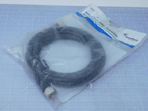 Radioshack RG-58 Coaxial Cable Assembly 50-ohm w/ PL-259 Connectors T119798 For Sale