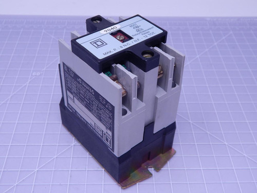 Square D XO-40 Series A Open Type AC Control Relay 120V 60Hz Coil T123625 For Sale