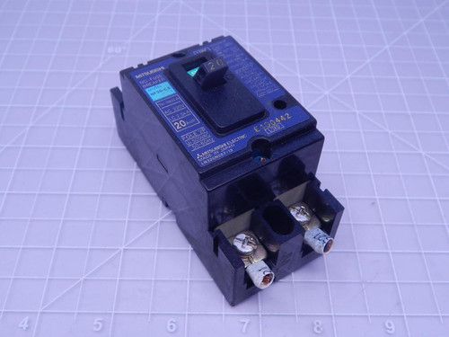 Mitsubishi NF30-CS    No-Fuse Breaker 20 A 2 P For Sale
